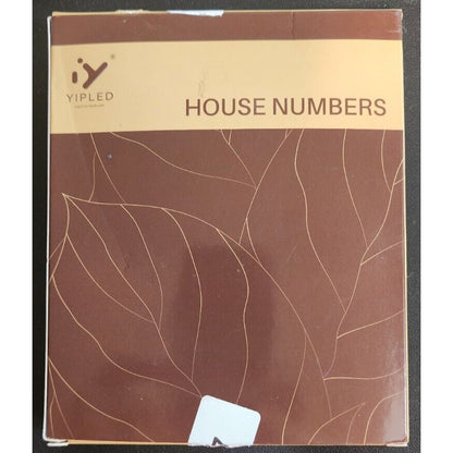 YIPLED - 5 In - House Number - "4" - white - Template and Mounting Hardware