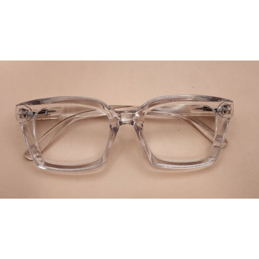 MARE AZZURO - 4.00 Readers - Large - Clear Plastic - Spring Hinged