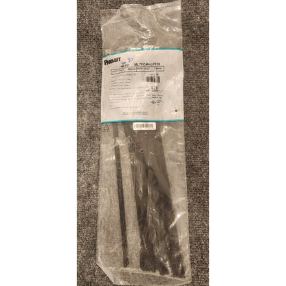 Panduit MLTFC4H-LP316 Stainless Steel Cable Ties 14.3in Black Lot of 37 Open Bag