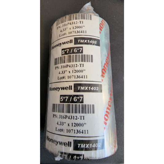 Honeywell TMX1402 Ribbon, Black, 4.33" X 12000" - PN: 316P4312-TI - 5*7/6*7