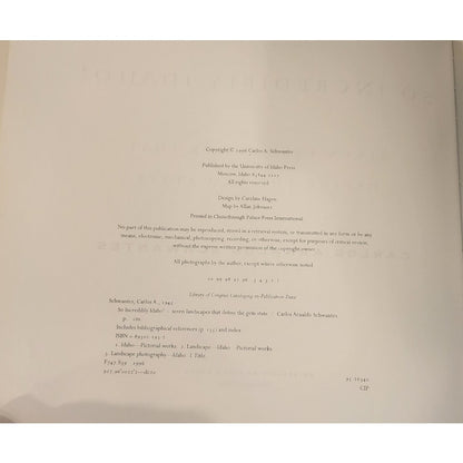 So Incredibly Idaho! Presentation Copy w/ Governor Letter & Signatures HC 1999