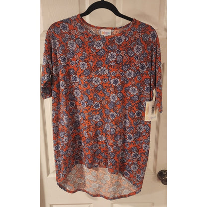 LuLaRoe - XXS - IRMA - Floral with Orange Background - NWT