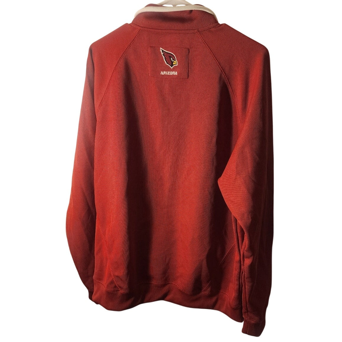 NFL Pro Line Arizona Cardinals Full Zip Windbreaker Jacket Men's Red Black - XL