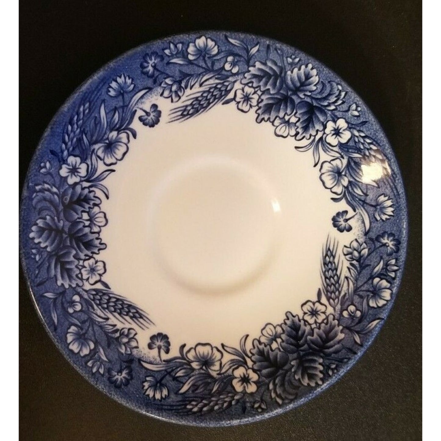 Churchill "Currier and Ives" Harvest China Saucer - Made in England