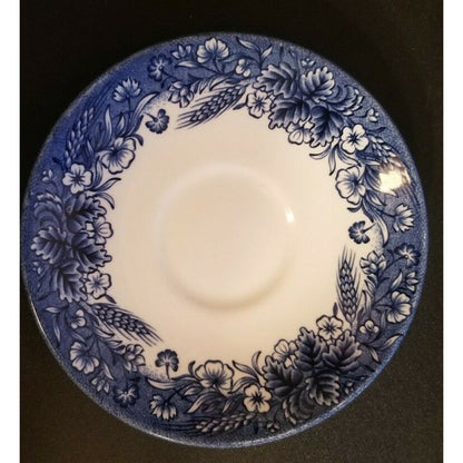 Churchill "Currier and Ives" Harvest China Saucer - Made in England