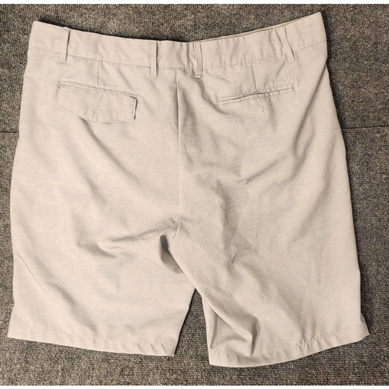 Head Mens Size 40 Light Gray Golf Shorts Flat Front Performance Stretch Summer