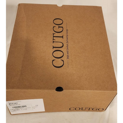 Coutgo Women’s Platform Ankle Boots Black Size 10 – New in Box