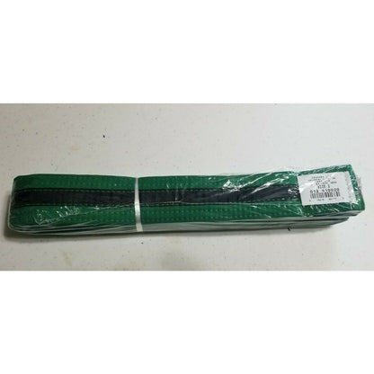 Century Double Wrap Black Stripe Belt Size 2 - Green - New in Pkg. - FREE SHIP*
