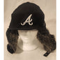 New Era 59FIFTY Atlanta Braves Trapper Fitted Hat Size 8 Fur Ear Flaps