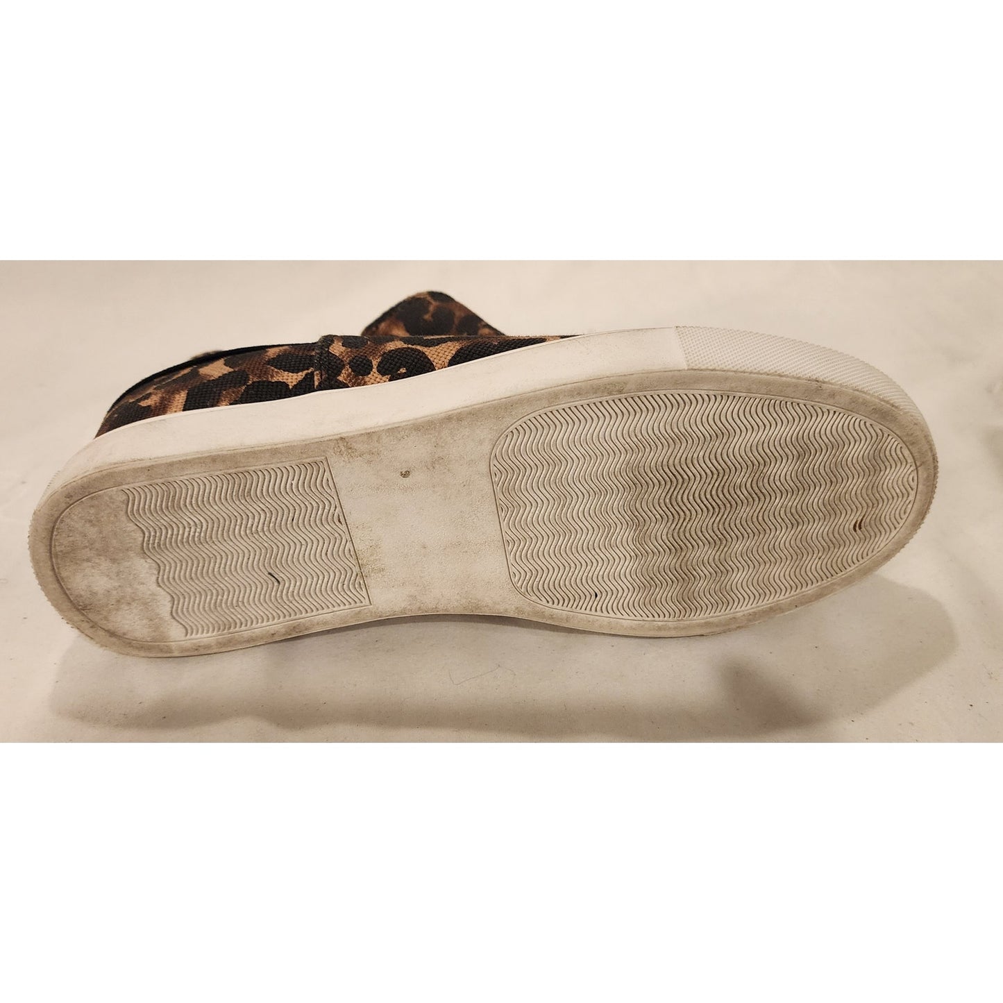 Steve Madden Crushin Leopard Print Platform Slip On Sneakers Women's 8M