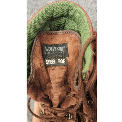 Wolverine Steel Toe GORE-TEX Work Boots Mens Size 11 Brown Leather Waterproof