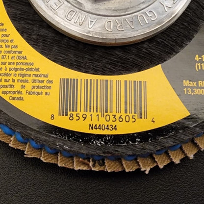 DeWalt - DW8357 - High Performance - Type 27 - Flap Disc, 4-1/2in, 60 Grit