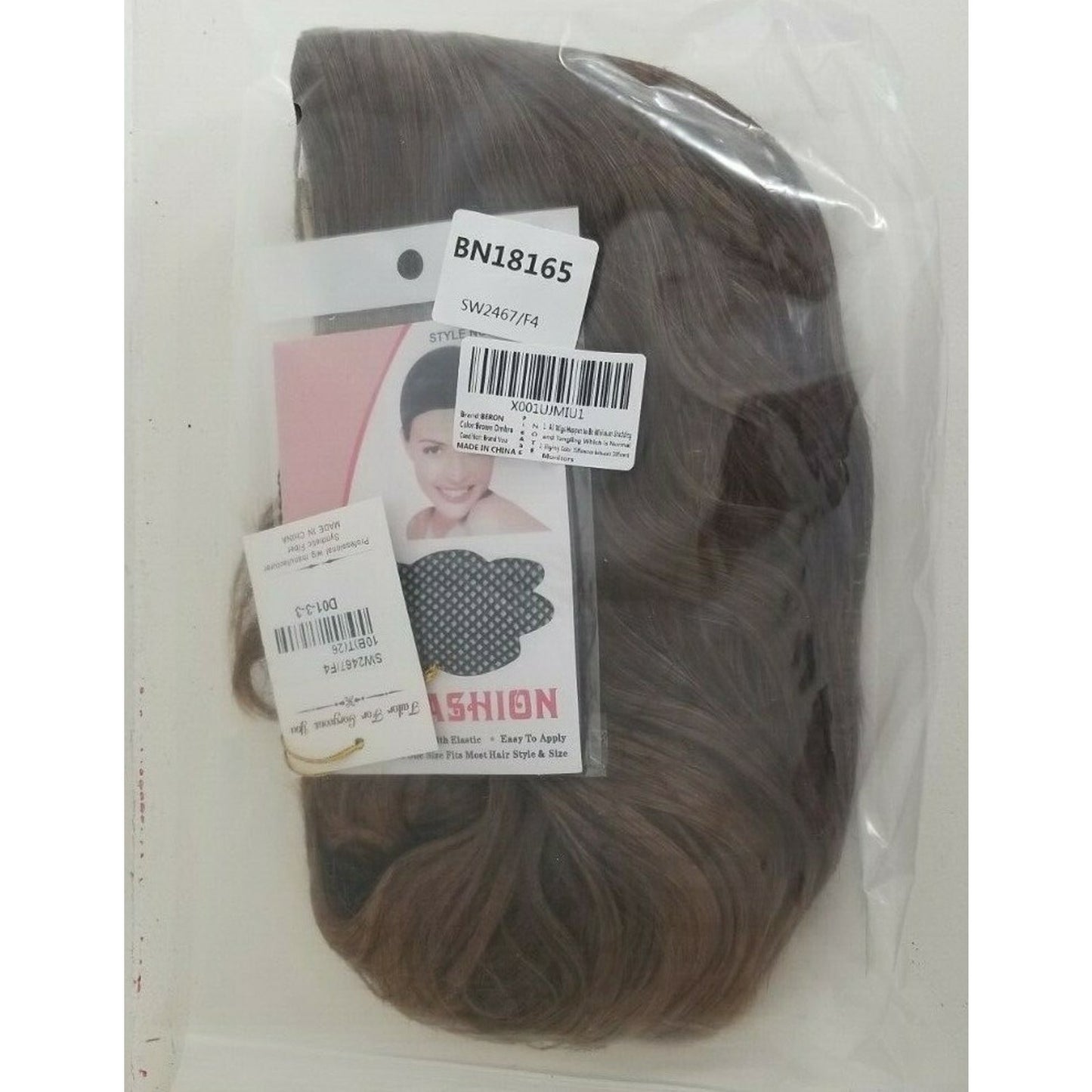 BERON 14" Women/Girls Brown Wig - with wave ... New with tags