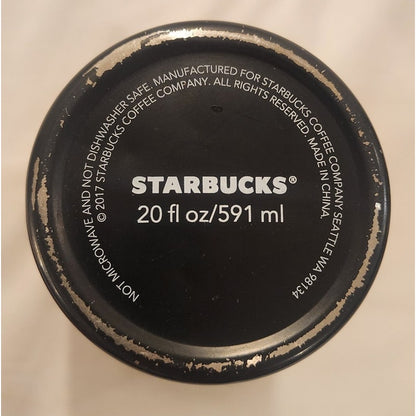 Black Stainless Steel Vacuum Tumbler Used Paint Wear