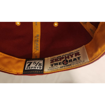 Zephyr USC Trojans Fitted Hat Size 7 5/8 Maroon Gold NCAA Cap