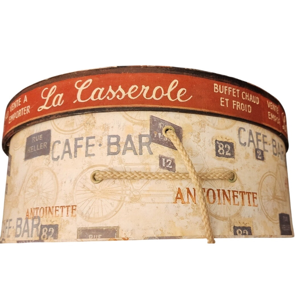 Tri-Coastal Design Hat Box Chiu Tak Hak Art In Motion La Casserole French 12x5