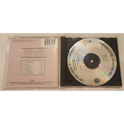 Philip Glass – Glassworks CD (1982) Minimalist Classical – Tested & Working