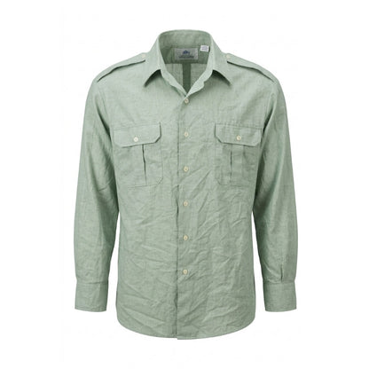 SCP Garrison Collection Shirt 17.5x34/35 Green Button Up Military