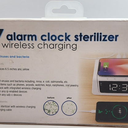 PureMobile by Vivitar - UV alarm clock sterilizer - w/Wireless Charging