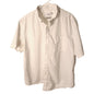 Goodfellow Co Mens XXL Short Sleeve Button Shirt White Geometric Micro Print