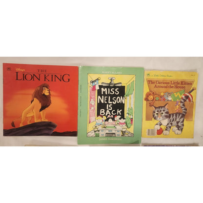 Lot of 9 Vintage Childrens Books Frog and Toad Miss Nelson Danny Dinosaur