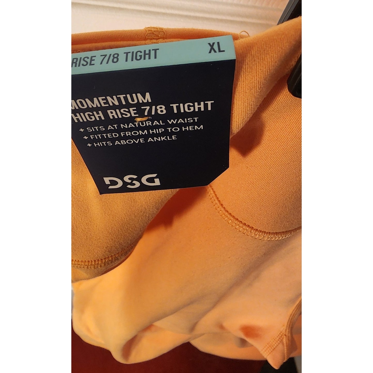 DSG Momentum High Rise 7/8 Leggings – XL – Orange – Side Pockets