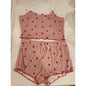 Strawberry Pajama Set Women’s XL Pink Sleeveless Top & Shorts NWT
