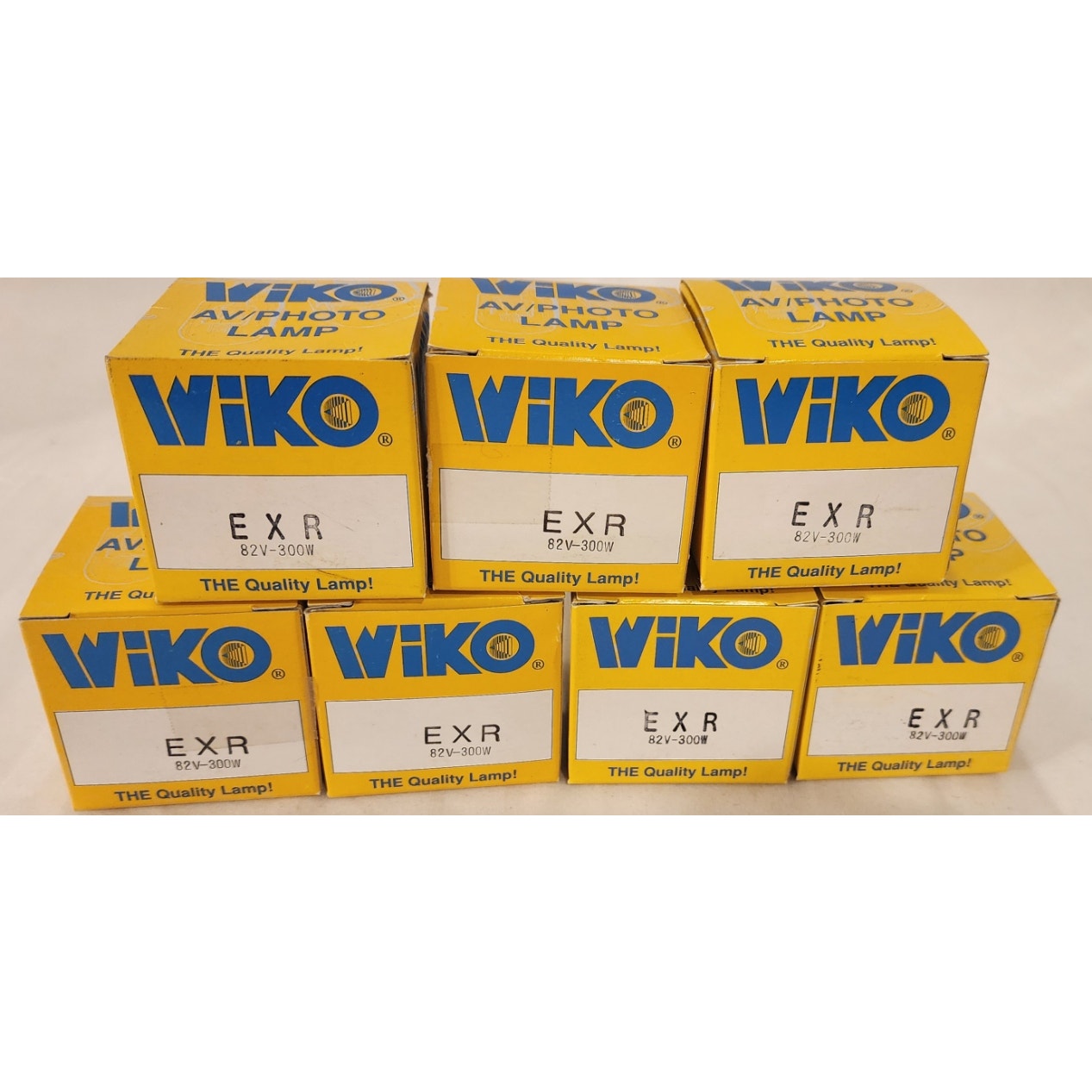 Lot of 7- Wiko EXR 82V 300W AV Photo Projector Lamp Bulb New in Box Vintage NOS