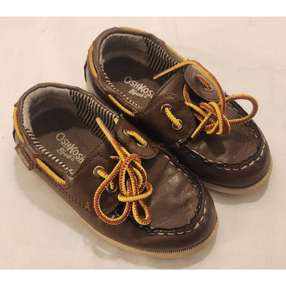 OshKosh B’gosh Toddler Boat Shoes Brown – Size 7 – Good Condition