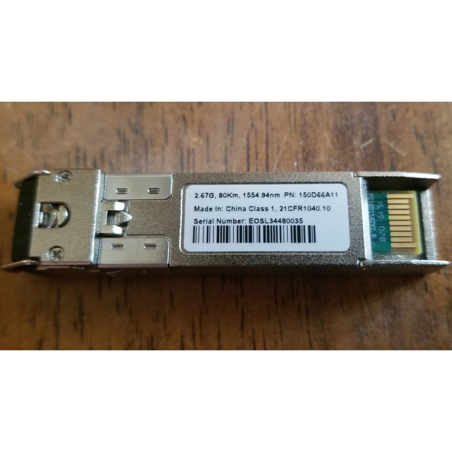 Integra Optics, DW5494-SFP-120K-IO, SFP 1000Base 120km UNVA, Ch 28, 1554.94nm