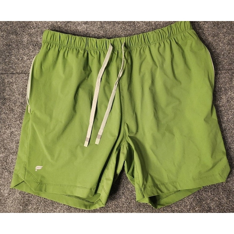 Fabletics Mens Golf Shorts Athletic Performance Activewear Lime Green Size XL