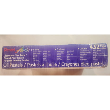 Pentel Arts - Oil Pastels -432 Sicks in Set - 12 Colors - Sealed Box