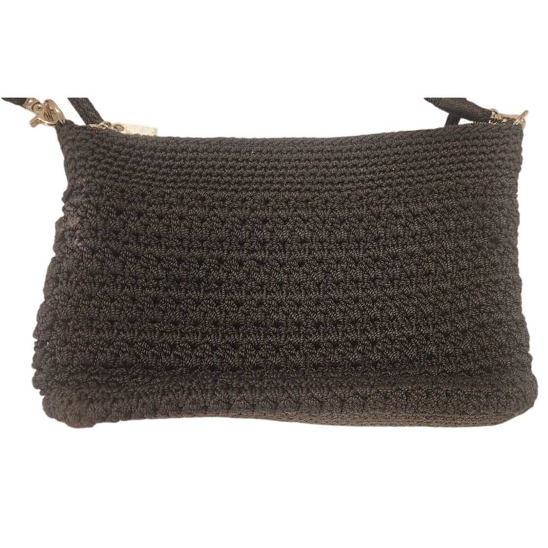The Sak Black Crochet Knit Clutch Shoulder Bag Purse Boho New Without Tags NWOT