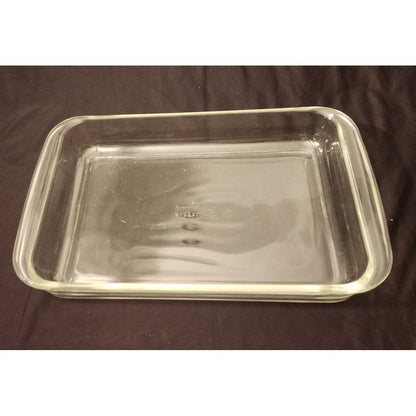 Vintage Pyrex 233 Clear Glass Baking Dish 3 Qt Oblong Casserole Pan 33x23x5cm