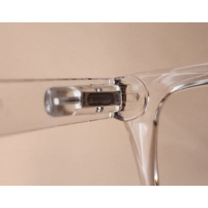 MARE AZZURO - 4.00 Readers - Large - Clear Plastic - Spring Hinged