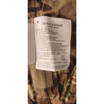 Army ACU FR Jacket Insect Shield Multicam Medium Regular NWT