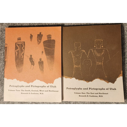 Petroglyphs and Pictographs of Utah Vol 1 & 2 Book Set Castleton 1984 1987