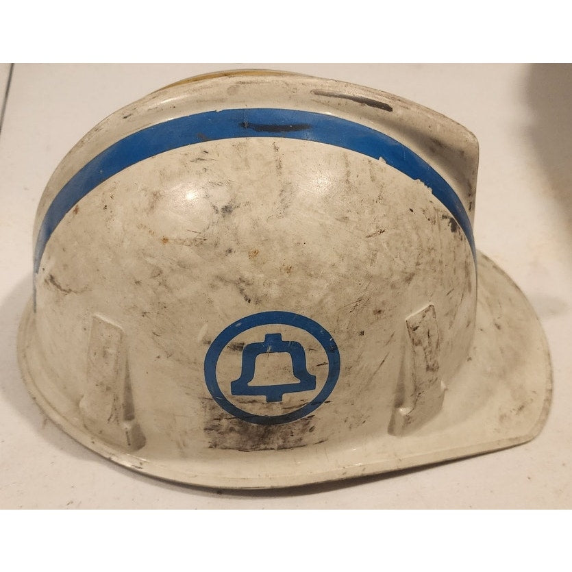 Vintage Bell System Lineman Hard Hat Authentic Ma Bell MSA V-Gard Helmet