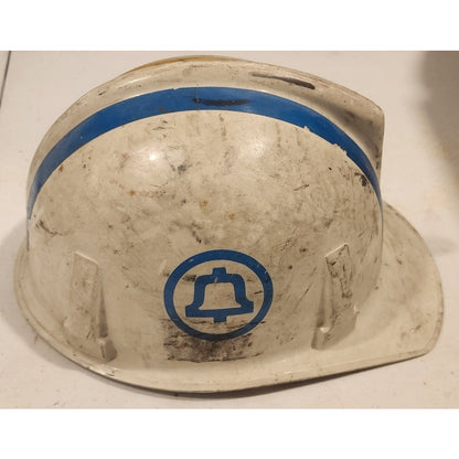 Vintage Bell System Lineman Hard Hat Authentic Ma Bell MSA V-Gard Helmet