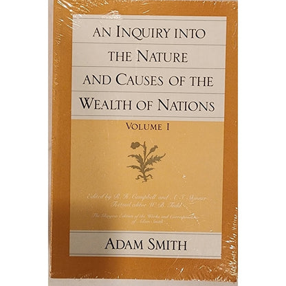 The Wealth of Nations Adam Smith Glasgow Edition Vol 1 & 2 NEW Sealed 2‑Book Set