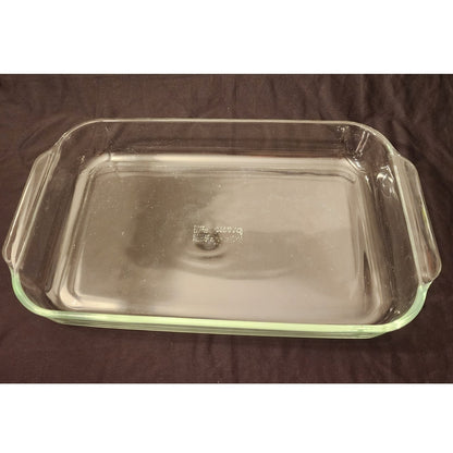 Vintage Pyrex 234 Clear Glass Lasagna Baking Dish 15x10x2 Oblong Casserole 4 Qt