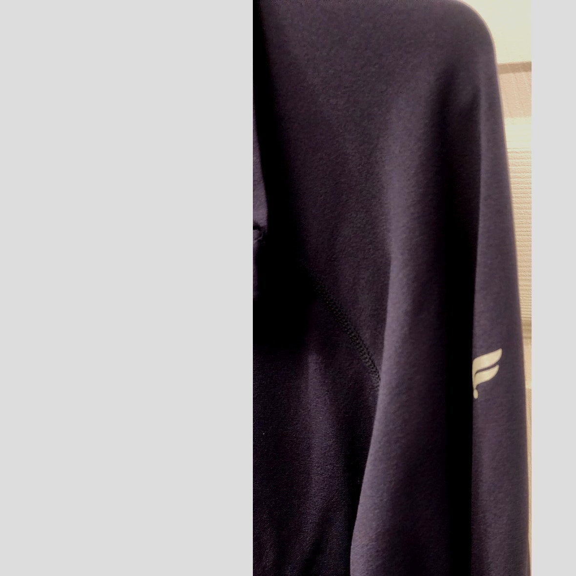 Fila Mens XXL 1/4 Zip Pullover Long Sleeve Navy Blue Textured Performance