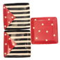 Hausenware Patriotic Plates 8.25 Inch Square Set of 3 American Flag Stars