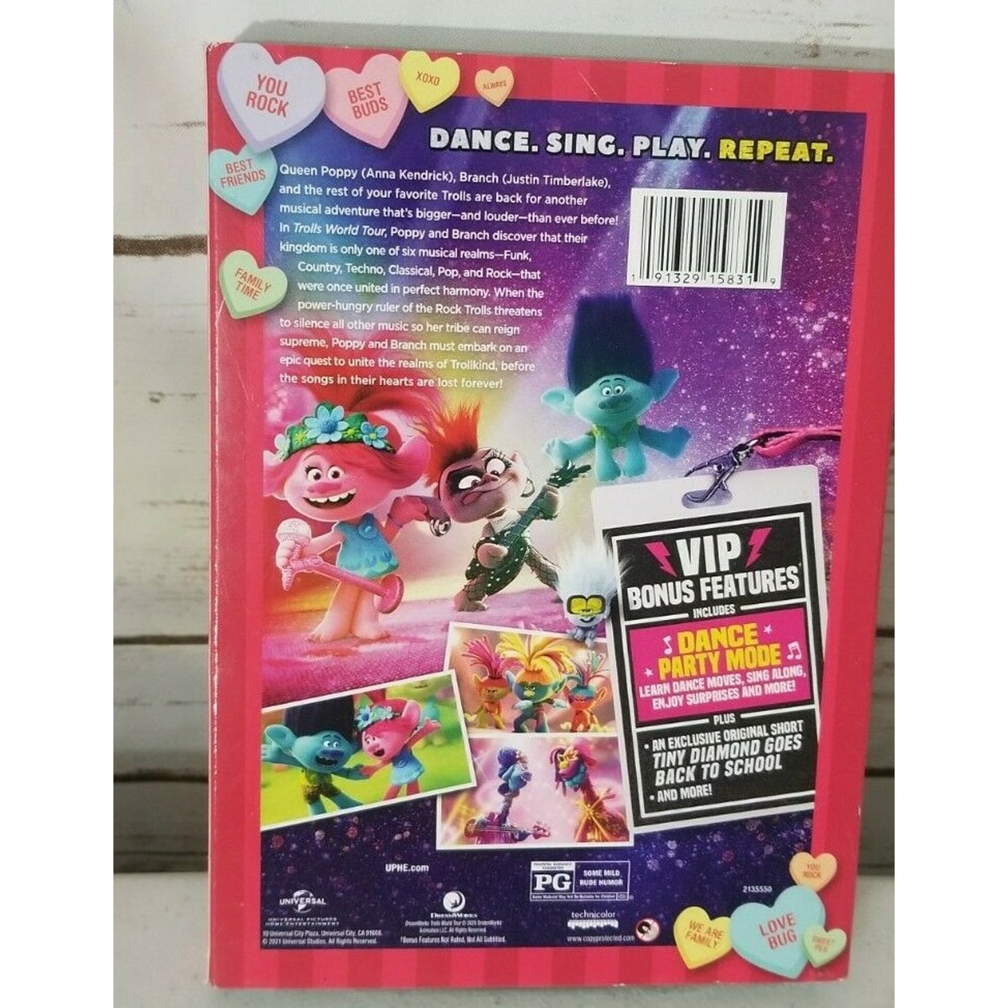 Trolls World Tour DVD AND BOOK - Get both together! (New, Free Shipping)