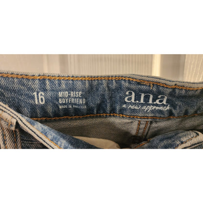 a.n.a. a new approach, Mid Rise Boyfriend Jeans - Size 16