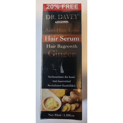 Dr. Davey - 1.35 Fl Oz- Healthy Hair Growth- Ginseng Serum -Hair, Mustache, Etc.