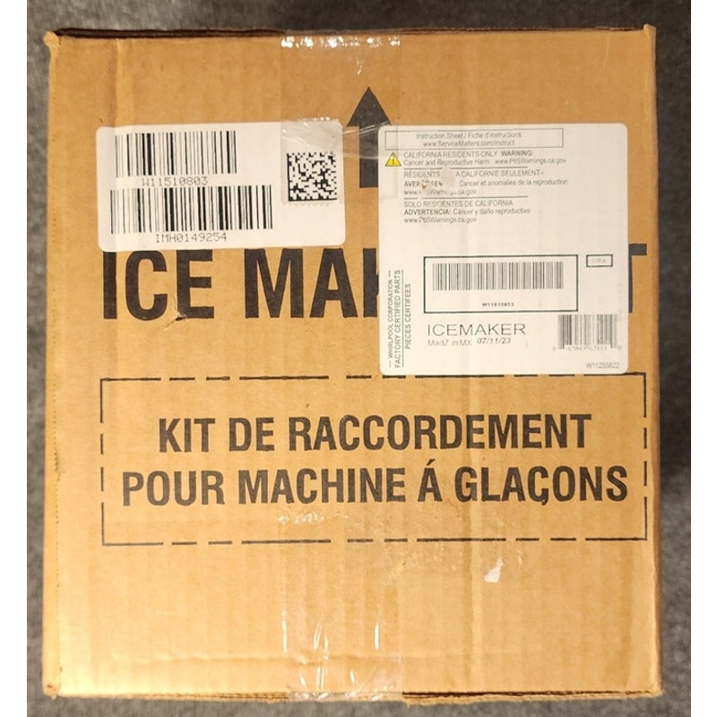 Whirlpool Genuine OEM Automatic Ice Maker Kit W11510803 Top Freezer 883049631110 New