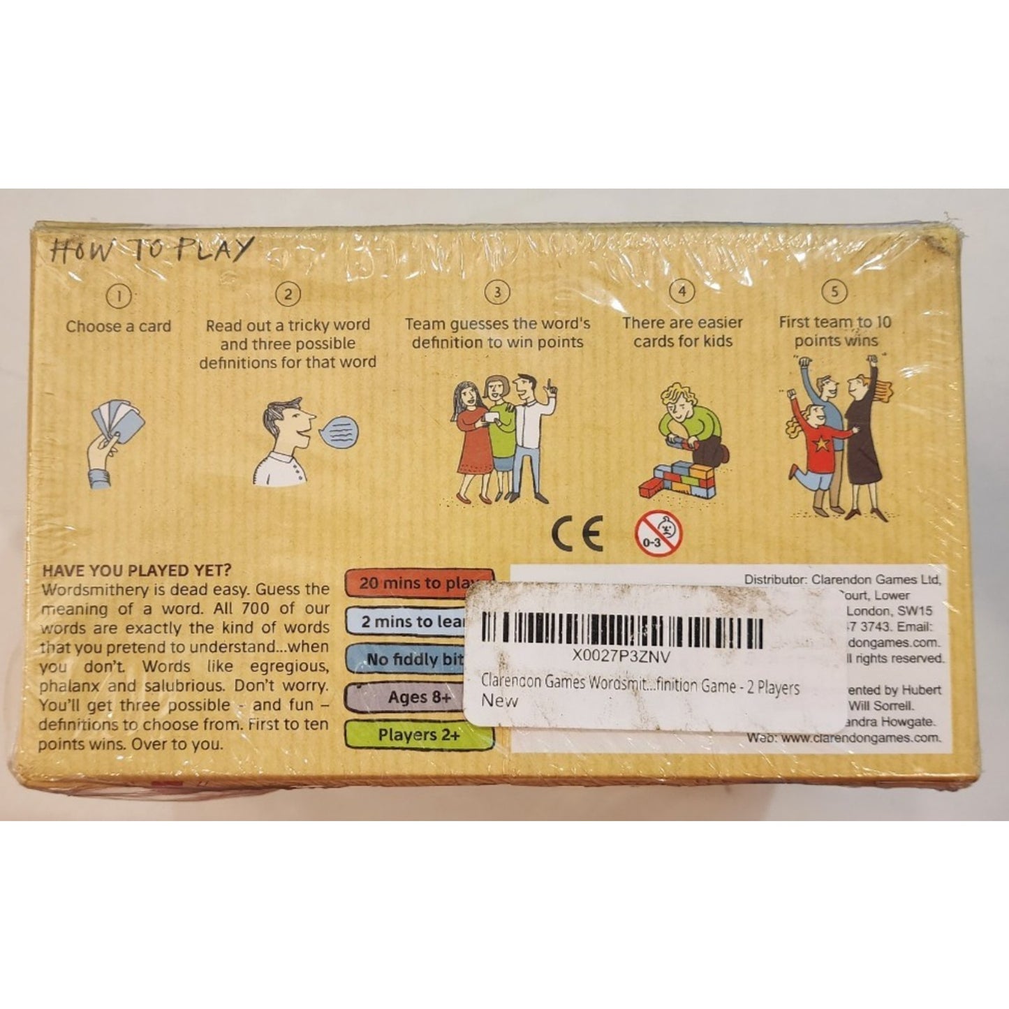 Wordsmithery Game- Wordsmith Party Quiz Word Definition- Clarendon Games- Sealed