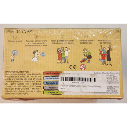 Wordsmithery Game- Wordsmith Party Quiz Word Definition- Clarendon Games- Sealed