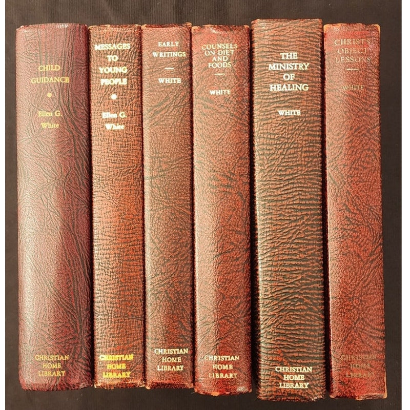 Ellen G White Christian Home Library 6 Book Set Early Writings Young People etc